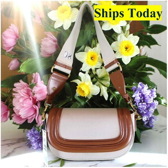 Zara Beige Purse Shoulder Bag NWT With Extra Strap 14350 - Picture 1 of 8